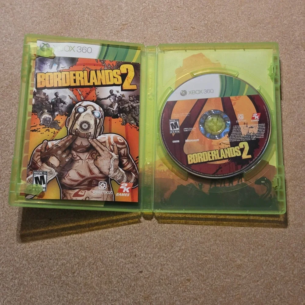 2K Games Borderlands 2 Xbox 360 NTSC Good Complete CIB FPS RPG Shooter